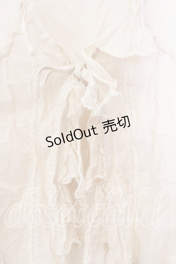 画像2: PINK HOUSE / 三角オーバベスト【お直しあり】  アイボリー O-25-12-25-056-LO-TO-IG-OS (2)