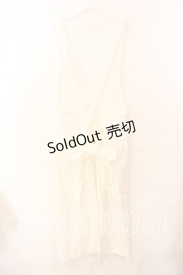 画像3: PINK HOUSE / 刺繍エプロン  アイボリー O-25-12-25-057-LO-OP-IG-OS (3)