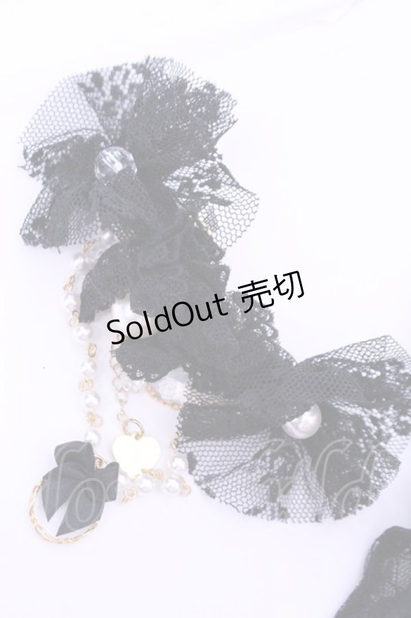 画像2: Angelic Pretty / レーシィロングレース手袋  クロ O-25-12-25-1038-AP-AC-IG-OS (2)