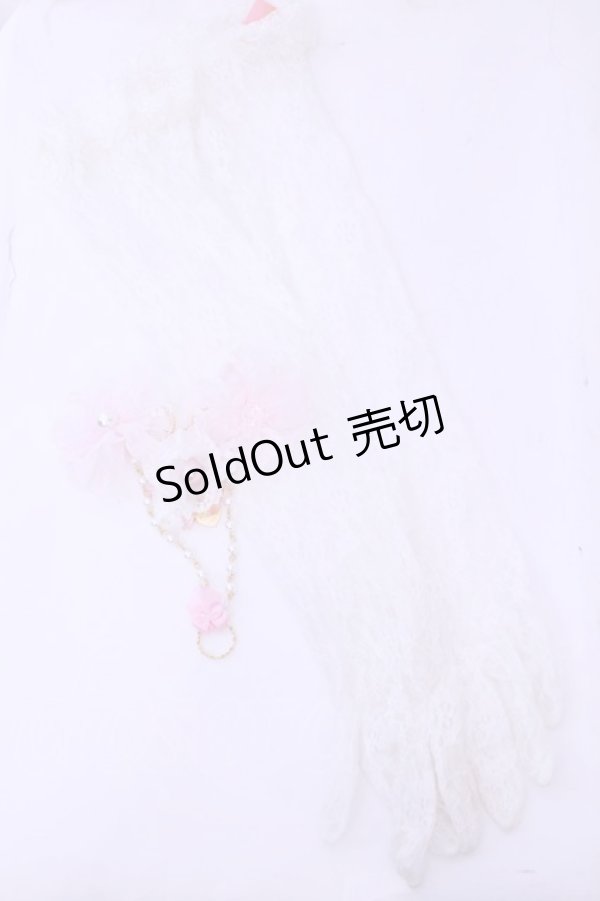 画像1: Angelic Pretty / レーシィロングレース手袋  シロ O-25-12-25-1039-AP-AC-IG-OS (1)