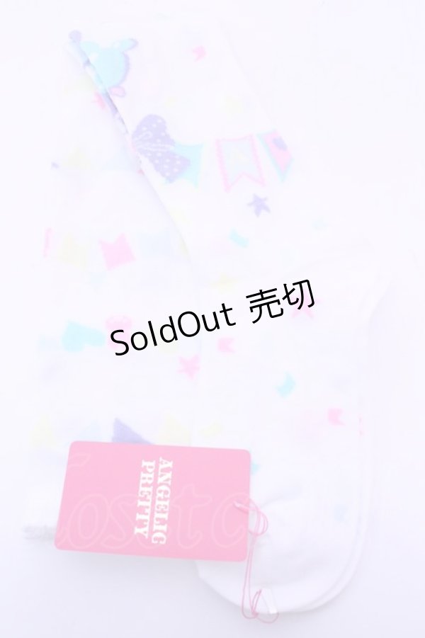 画像1: Angelic Pretty / Happy Garlandオーバーニー  シロ O-25-12-25-1042-AP-ZA-OW-ZT422-F004 (1)