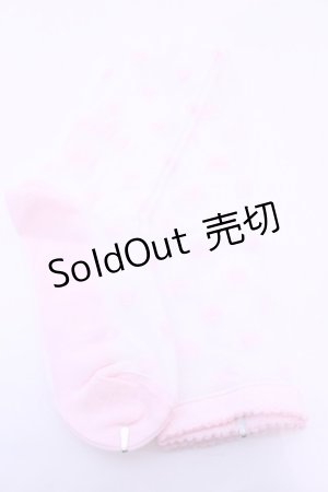 画像: Angelic Pretty / Sheer Lovely Heartオーバーニー  ピンク O-25-12-25-1043-AP-ZA-OW-OS