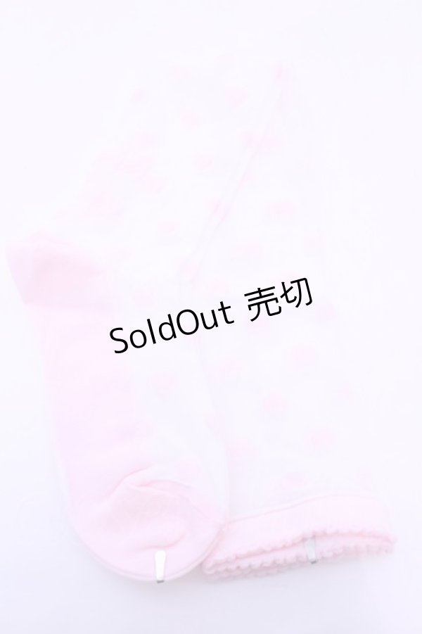 画像1: Angelic Pretty / Sheer Lovely Heartオーバーニー  ピンク O-25-12-25-1043-AP-ZA-OW-OS (1)