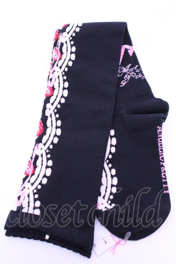 画像2: Angelic Pretty / Decoration Strawberryオーバーニー  クロ O-25-12-25-1044-AP-ZA-OW-OS (2)