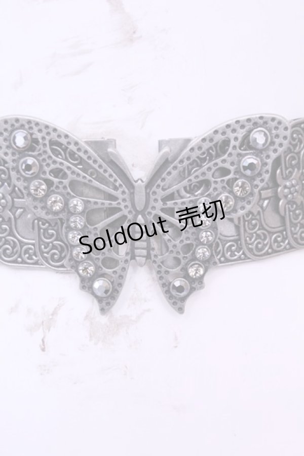 画像2: Ozz On / バタフライモチーフベルト  シルバー O-25-12-25-1049-OO-ZA-OW-ZT0110C (2)