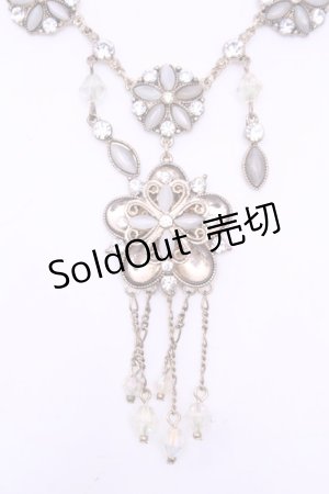 画像: axes femme / フラワービジューネックレス  ゴールド O-25-12-25-1053-AX-AC-IG-OS