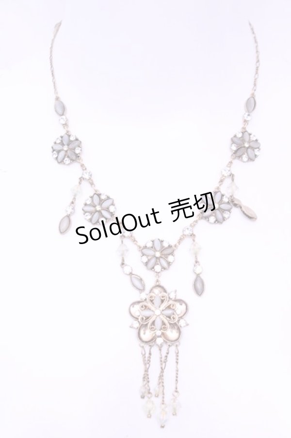 画像2: axes femme / フラワービジューネックレス  ゴールド O-25-12-25-1053-AX-AC-IG-OS (2)