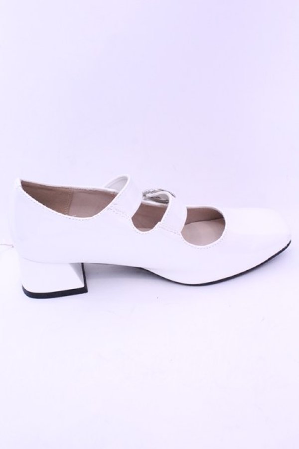 画像5: axes femme POETIQUE / ビジューバックルパンプス Ｌ シロ O-25-12-25-1061-AX-SH-IG-OS (5)