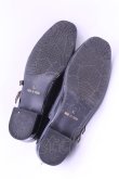 画像4: F&A / ダブルストラップスクエアトゥパンプス Ｌ クロ O-25-12-25-1062-LO-SH-IG-OS (4)