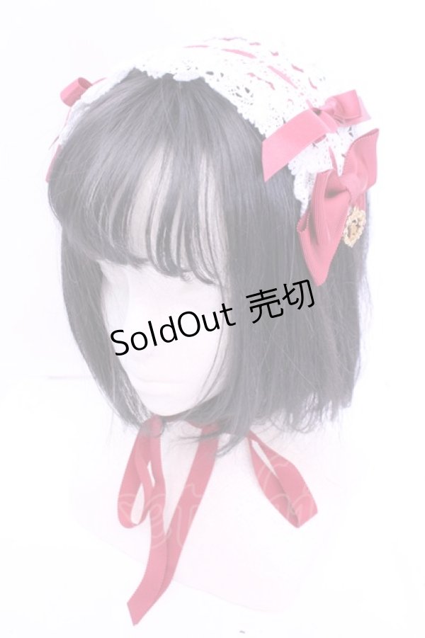 画像1: BABY,THE STARS SHINE BRIGHT / プリンセスドロップヘッドドレス  えんじ O-25-12-25-1066-BA-AC-OW-ZT485-F003 (1)