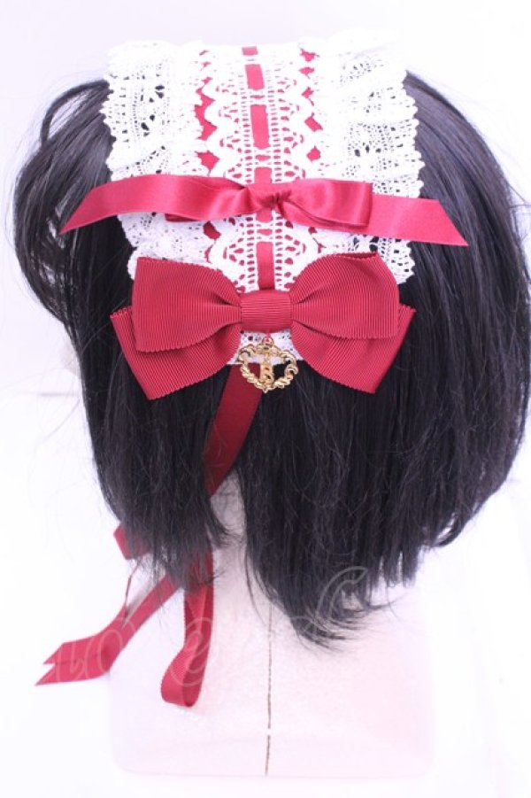 画像2: BABY,THE STARS SHINE BRIGHT / プリンセスドロップヘッドドレス  えんじ O-25-12-25-1066-BA-AC-OW-OS (2)