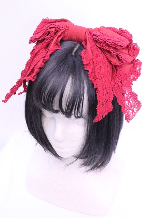 画像1: BABY,THE STARS SHINE BRIGHT / メリィ・カチューシャ  アカ O-25-12-25-1006-BA-AC-IG-OS (1)