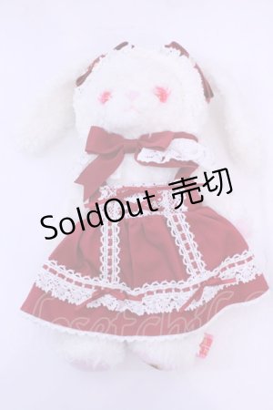 画像: BABY,THE STARS SHINE BRIGHT / ベビードールなうさくみゃちゃんポシェット  シロ×えんじ O-25-12-25-1070-BA-JA-OW-OS