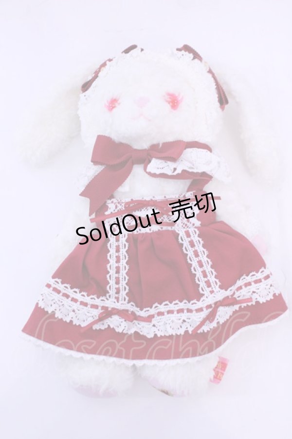 画像1: BABY,THE STARS SHINE BRIGHT / ベビードールなうさくみゃちゃんポシェット  シロ×えんじ O-25-12-25-1070-BA-JA-OW-OS (1)