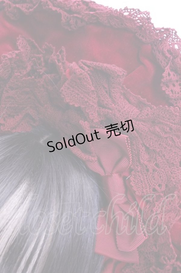 画像2: BABY,THE STARS SHINE BRIGHT / ジュエリアボンネット  えんじ O-25-12-25-1009-BA-AC-IG-OS (2)