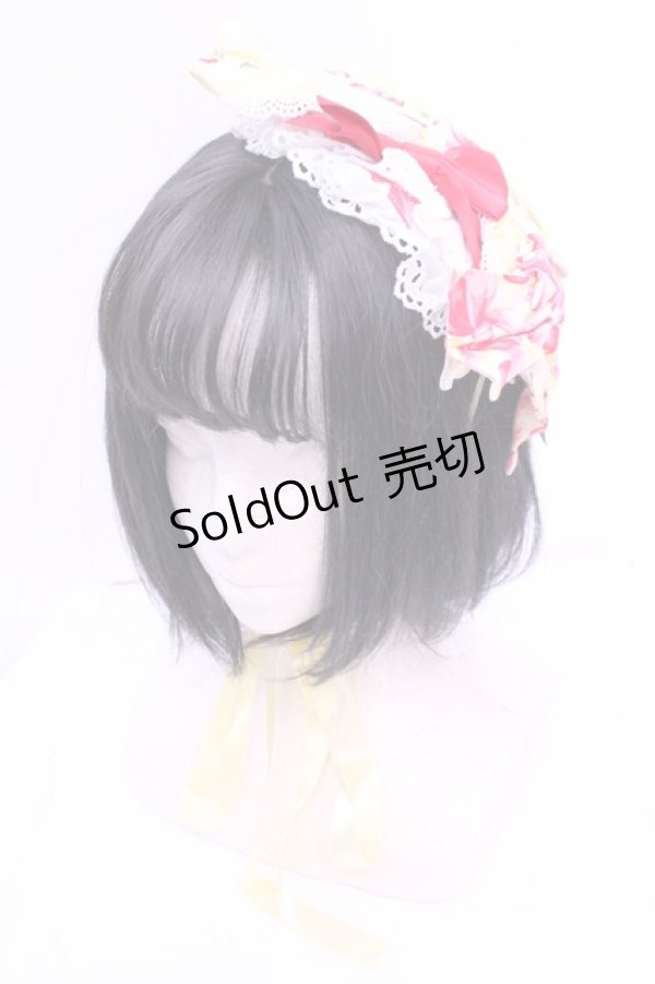 画像1: Angelic Pretty / スウィートリボンストロベリーキャノティエ  イエロー O-25-12-25-1011-AP-AC-IG-ZT485-F003 (1)