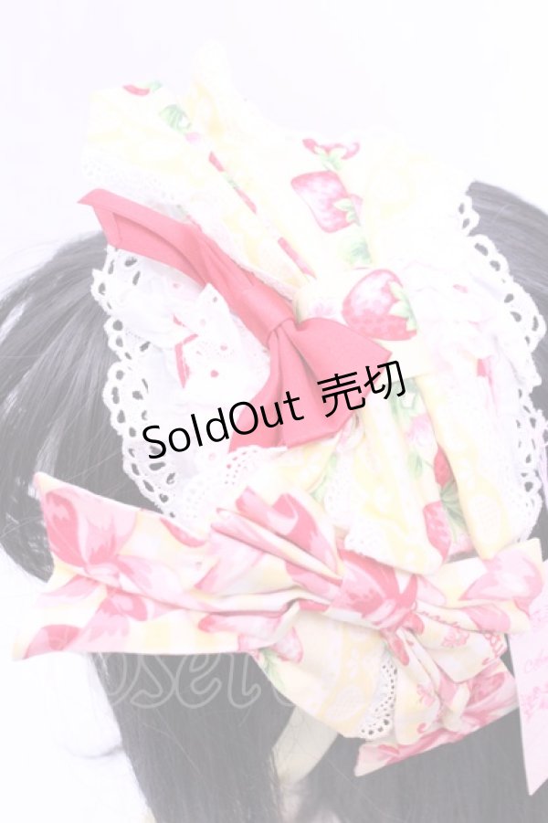 画像2: Angelic Pretty / スウィートリボンストロベリーキャノティエ  イエロー O-25-12-25-1011-AP-AC-IG-ZT485-F003 (2)
