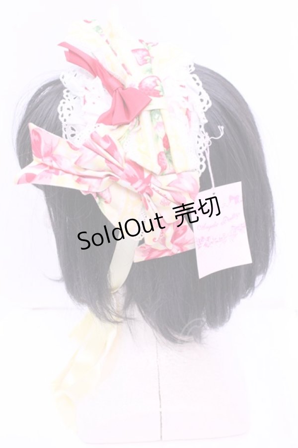 画像3: Angelic Pretty / スウィートリボンストロベリーキャノティエ  イエロー O-25-12-25-1011-AP-AC-IG-ZT485-F003 (3)