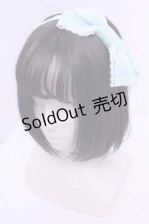画像: BABY,THE STARS SHINE BRIGHT / ローズレースグログランリボンカチューシャ  ミント O-25-12-25-1016-BA-AC-IG-OS
