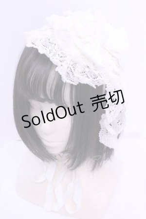 画像: BABY,THE STARS SHINE BRIGHT / ローズ丸型ヘッドドレス  シロ O-25-12-25-1017-BA-AC-IG-OS