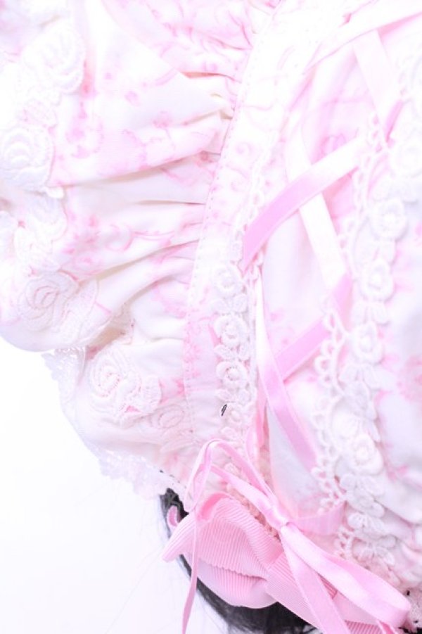 画像3: BABY,THE STARS SHINE BRIGHT / サーカス柄ボンネット  オフシロ×ピンク O-25-12-25-1018-BA-AC-IG-OS (3)