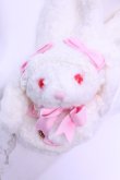 画像2: BABY,THE STARS SHINE BRIGHT / うさくみゃマフラー  シロ×ピンク O-25-12-25-1020-BA-BG-IG-OS (2)