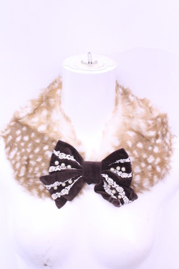 画像1: Innocent World / ロッタ付け衿  ブラウン O-25-12-25-1022-IW-ZA-IG-OS (1)