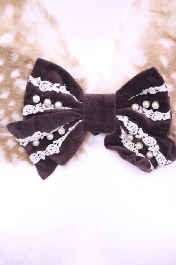 画像2: Innocent World / ロッタ付け衿  ブラウン O-25-12-25-1022-IW-ZA-IG-OS (2)