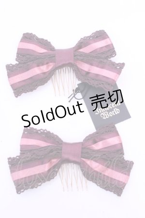 画像: Innocent World / サテンストライプコーム  アカ O-25-12-25-1024-IW-AC-IG-OS