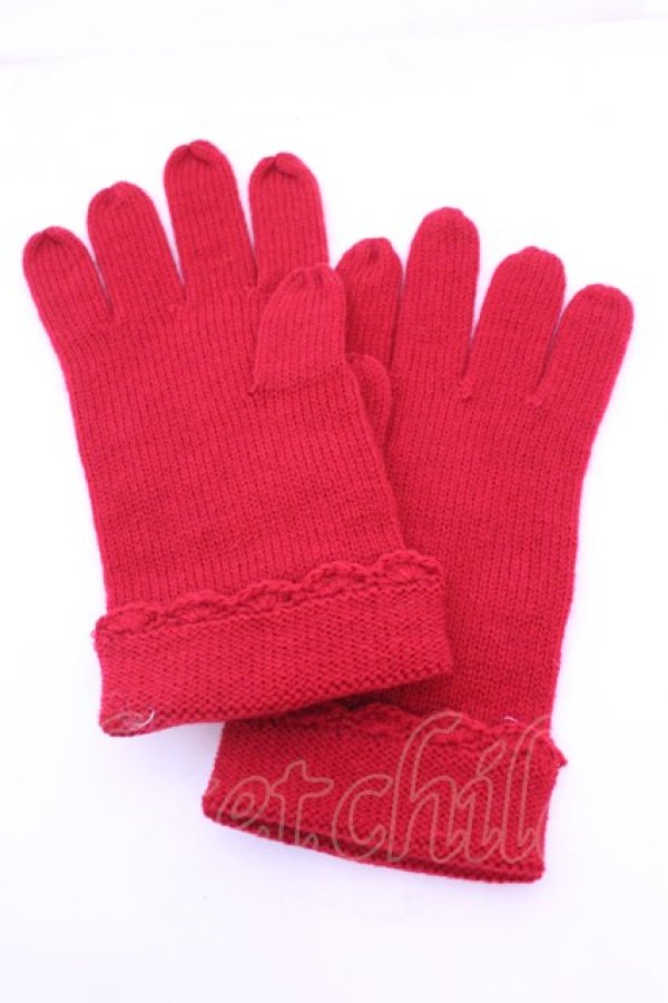 画像2: BABY,THE STARS SHINE BRIGHT / /プードルワッペン付き手袋  アカ O-25-12-25-1025-BA-ZA-IG-OS (2)