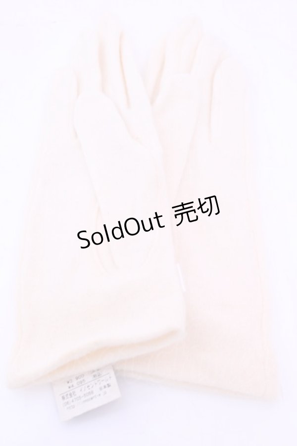 画像2: Innocent World / パールリボン手袋  アイボリー O-25-12-25-1026-IW-ZA-IG-OS (2)