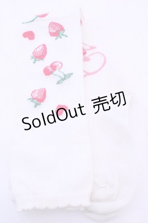 画像: Angelic Pretty / Cherry Berry Bunnyオーバーニー  シロ O-25-12-25-1030-AP-ZA-IG-OS