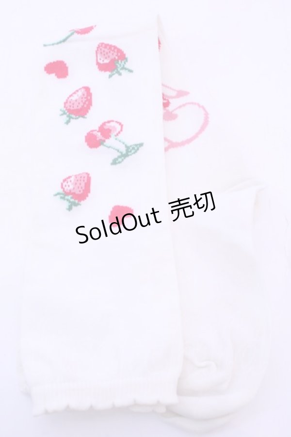 画像1: Angelic Pretty / Cherry Berry Bunnyオーバーニー  シロ O-25-12-25-1030-AP-ZA-IG-OS (1)