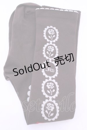 画像: Innocent World / スイーツテディベアハイソックス  ブラウン O-25-12-25-1033-IW-ZA-IG-OS