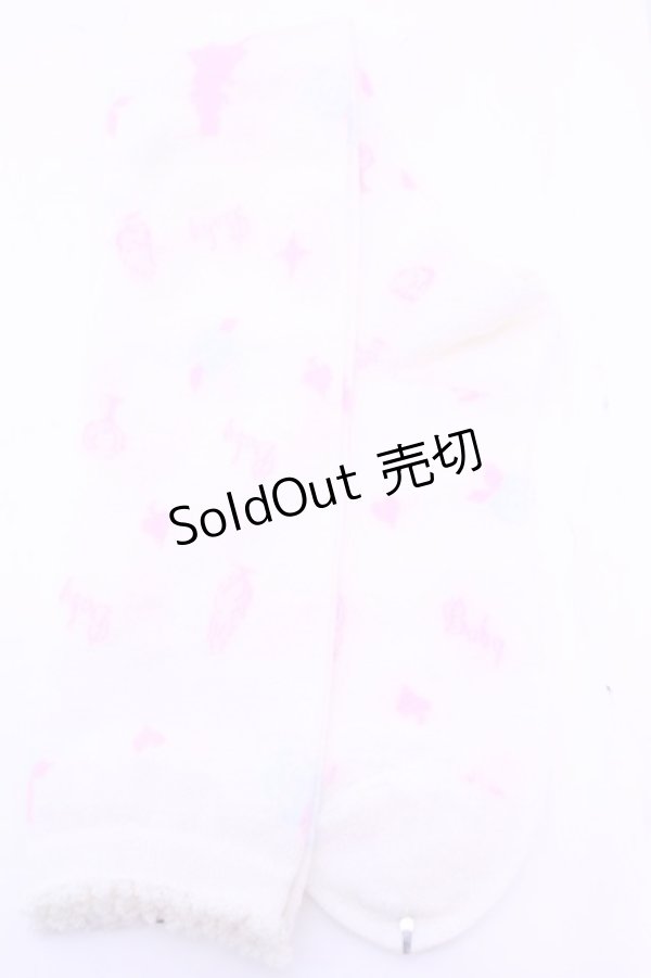 画像1: BABY,THE STARS SHINE BRIGHT / ガーデンアリス柄オーバーニーソックス  オフシロ O-25-12-25-1035-BA-ZA-IG-OS (1)