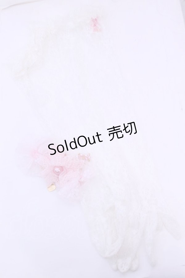 画像1: Angelic Pretty / レーシィロングレース手袋  ピンク O-25-12-25-1037-AP-AC-IG-OS (1)