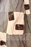 画像2: WONDERFUL WORLD / ギンガムパッチワークスカート【お直しあり】  クロ×シロ O-25-12-25-064-LO-SK-IG-OS (2)