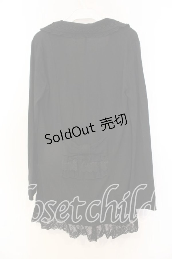 画像2: axes femme / 裾レース使いカットジャケット M クロ O-25-12-25-011-AX-JA-IG-OS (2)