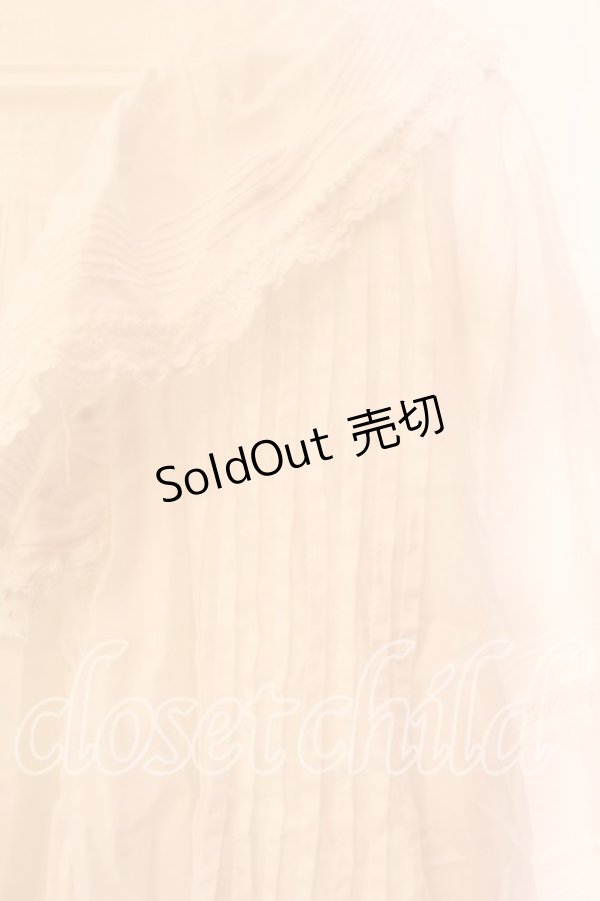 画像2: WONDERFUL WORLD / タックオーバーブラウス【お直しあり】  シロ O-25-12-25-072-LO-TO-IG-OS (2)