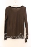 画像2: axes femme / シフォンリボンカットソー M ブラウン O-25-12-25-012-AX-TO-IG-OS (2)