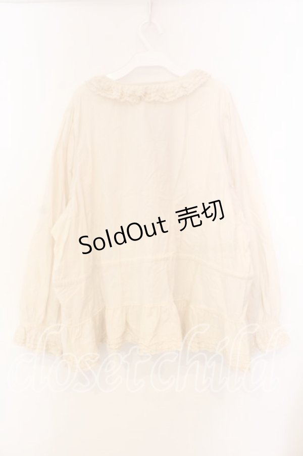 画像3: PINK HOUSE / ピコフリルタックブラウス【お直しあり】  アイボリー O-25-12-25-076-LO-BL-IG-OS (3)