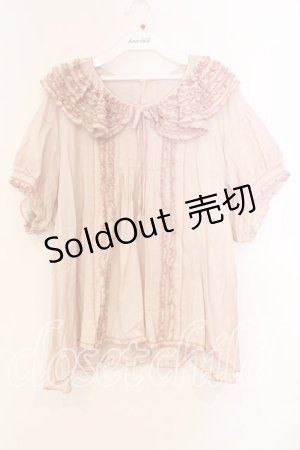 画像: WONDERFUL WORLD / ピコフリルタックプルブラウス【お直しあり】  ピンク O-25-12-25-077-LO-BL-IG-OS