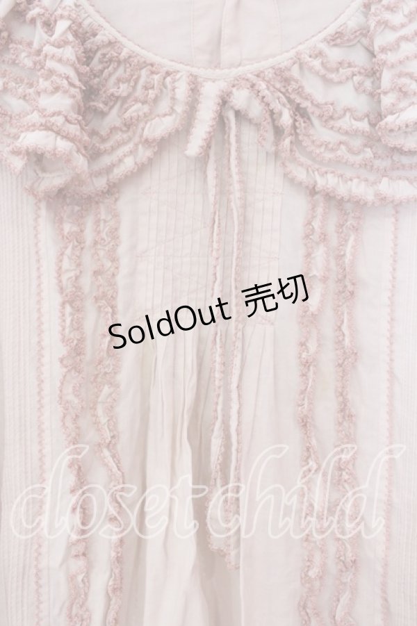 画像2: WONDERFUL WORLD / ピコフリルタックプルブラウス【お直しあり】  ピンク O-25-12-25-077-LO-BL-IG-OS (2)