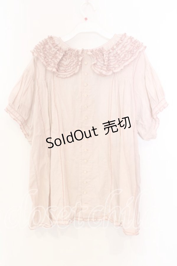 画像3: WONDERFUL WORLD / ピコフリルタックプルブラウス【お直しあり】  ピンク O-25-12-25-077-LO-BL-IG-OS (3)