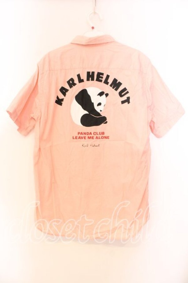 画像3: Karl Helmut / パンダプリント半袖シャツ  ピンク O-25-12-25-081-EL-BL-IG-OS (3)