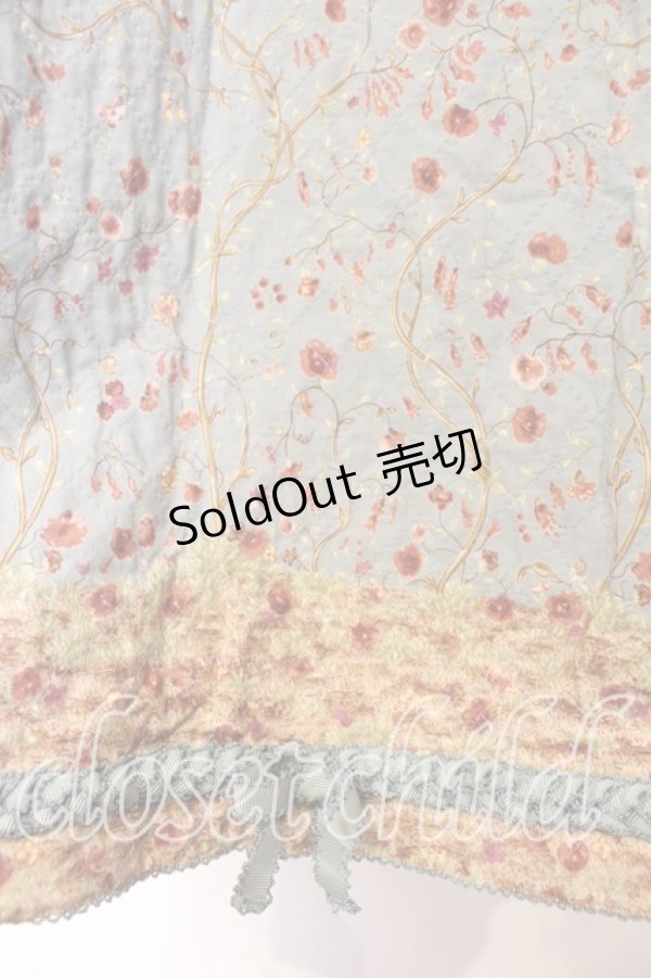 画像2: KANEKO ISAO / 小花柄タックワンピース【お直しあり】  ミント O-25-12-25-085-EL-OP-IG-OS (2)