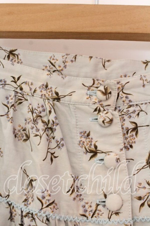 画像2: KANEKO ISAO / フラワータックスカート【お直しあり】  サックス O-25-12-25-090-EL-SK-IG-OS (2)