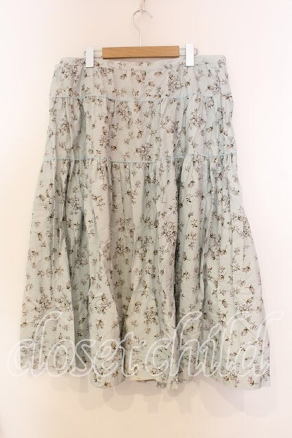 画像3: KANEKO ISAO / フラワータックスカート【お直しあり】  サックス O-25-12-25-090-EL-SK-IG-OS (3)