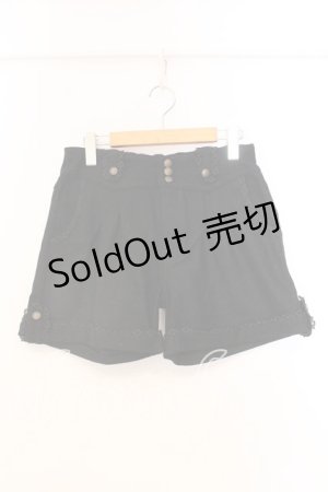 画像: axes femme / ロールアップショートパンツ  クロ O-25-12-25-015-AX-PA-IG-OS