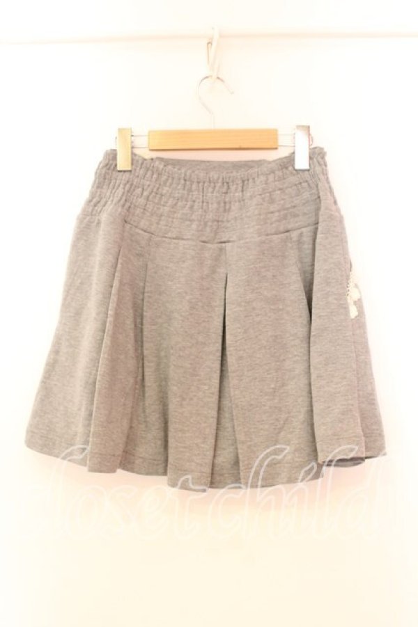 画像2: axes femme / チャーム付タックスカート M グレー O-25-12-25-016-AX-SK-IG-OS (2)